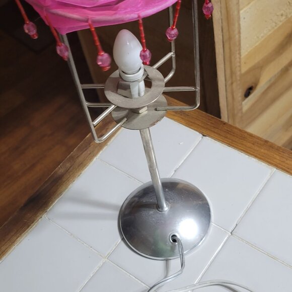 14.5 inches pink table lamp electric - Picture 9 of 9